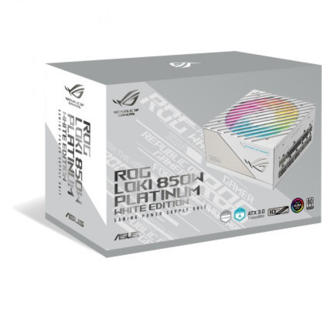 ASUS Блок живлення ASUS 850W ROG LOKI 850P SFX-L GAMING 850W Platinum White Edition (90YE00N2-B0NA00)