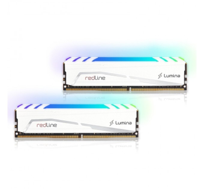 Mushkin Модуль пам'яті для комп'ютера DDR4 64GB (2x32GB) 3600 MHz Redline Lumina RGB White Mushkin (MLB4C360JNNM32GX2)