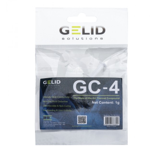 Gelid Solutions Термопаста Gelid Solutions GC4 1g (TC-GC-04-A)