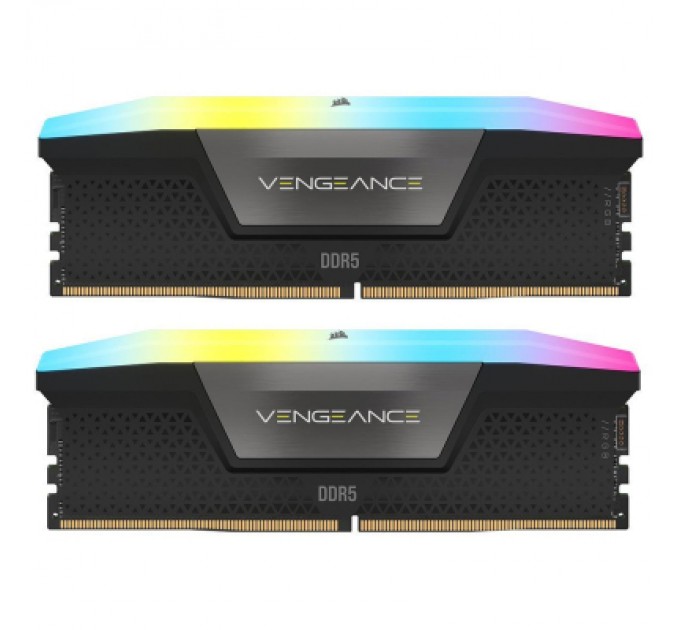 Corsair Модуль пам'яті для комп'ютера DDR5 32GB (2x16GB) 7200 MHz Vengeance RGB Corsair (CMH32GX5M2X7200C34)