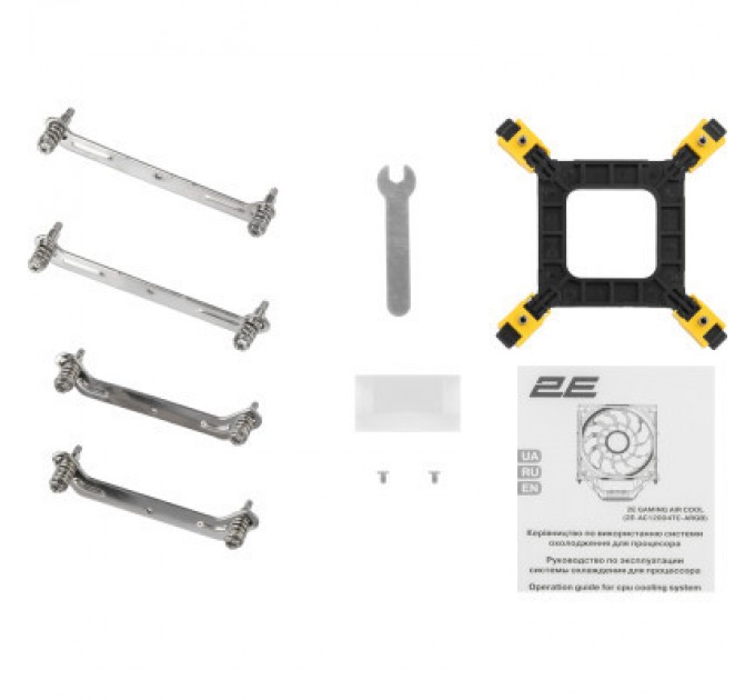 2E Кулер до процесора 2E Gaming Air Cool AC120D4TC-ARGB, LGA1700, 1366, 1200, 115X, AM5, AM4, AM3, AM3+, AM2, AM2+, FM2, (2E-AC120D4TC-ARGB)