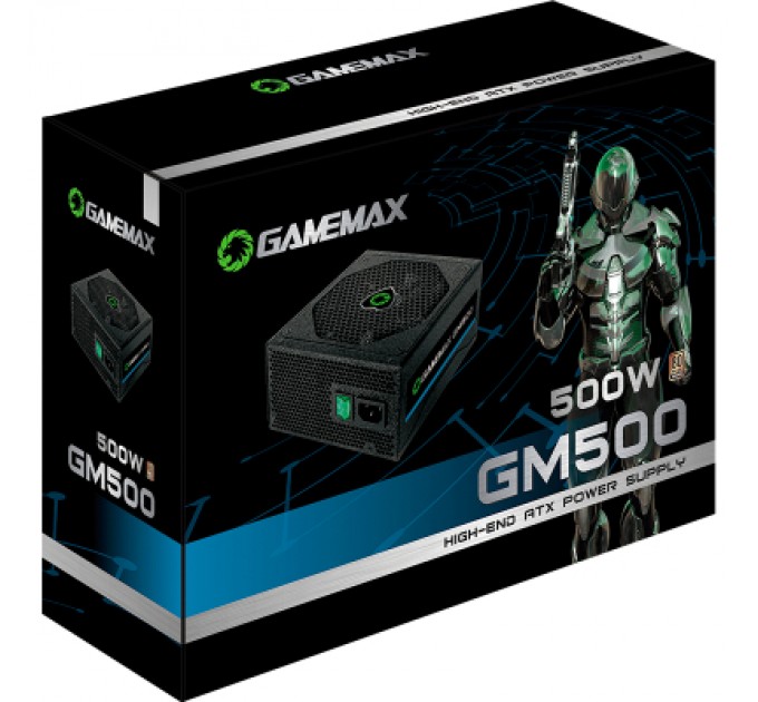 Gamemax Блок живлення Gamemax GM-500 80+ APFC Black