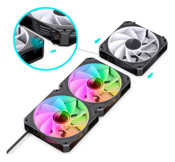 JONSBO Кулер до корпусу JONSBO ZG-120BR Black