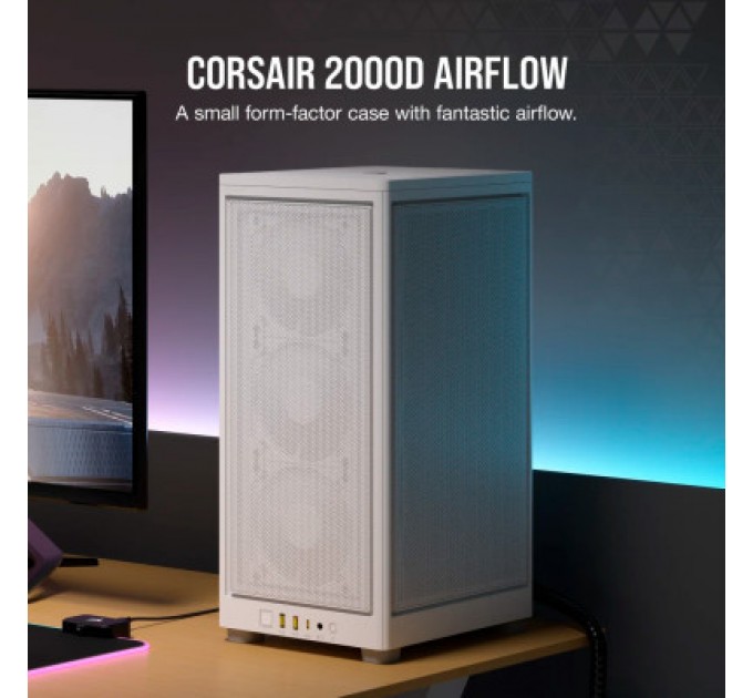 Corsair Корпус Corsair 2000D AIRFLOW White (CC-9011245-WW)