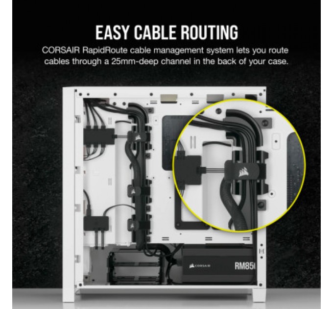 Corsair Корпус Corsair iCUE 4000D RGB Airflow White (CC-9011241-WW)