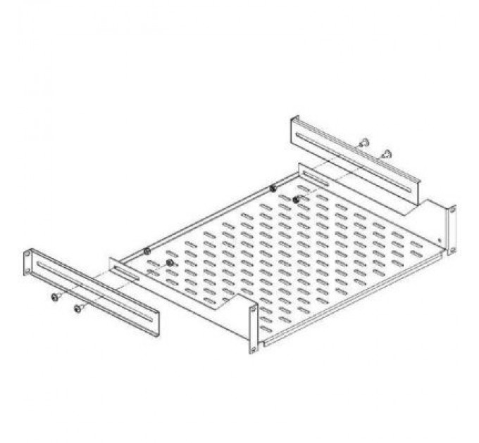 Conteg Кріплення для 19" обладнання Conteg утримувач 19" полиць DP-PO-XXX (DP-PO-PD-H)