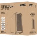 2E Корпус 2E Gaming Hexagon G338W, без БЖ, 2xUSB 3.0, 1xUSB Type-C, 1x120mm, 3x120mm ARGB, TG Side Panel, AT (2E-G338W)