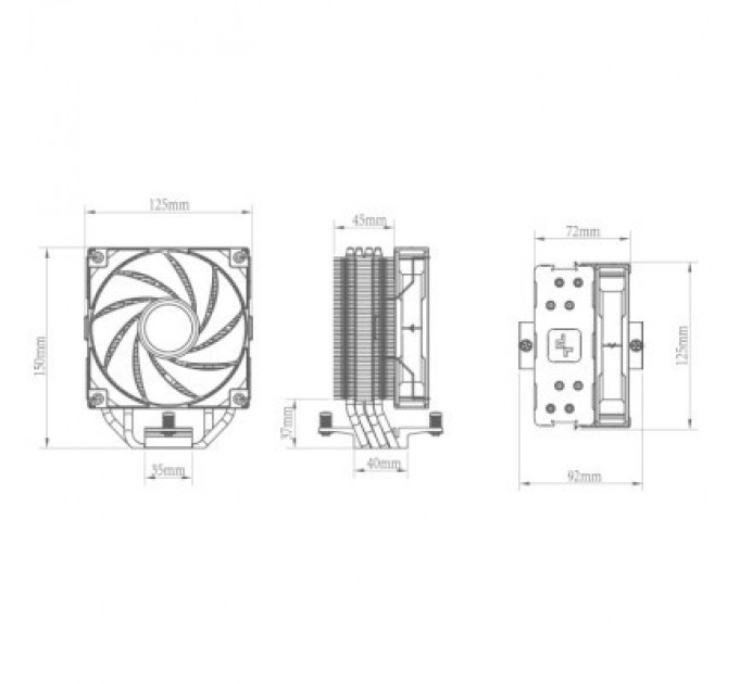 Deepcool Кулер до процесора Deepcool AG400 BK ARGB
