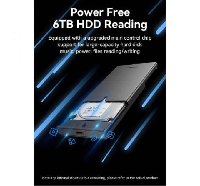 Vention Кишеня зовнішня Vention 2.5" HDD/SSD USB 3.0 Micro-B Black (KPAB0)