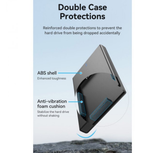 Vention Кишеня зовнішня Vention 2.5" HDD/SSD USB 3.0 Micro-B Black (KPAB0)