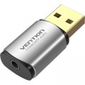 Vention Звукова плата Vention Audio USB 1х3,5mm jack 4pin Metal (OMTP-CTIA) (CDLH0)