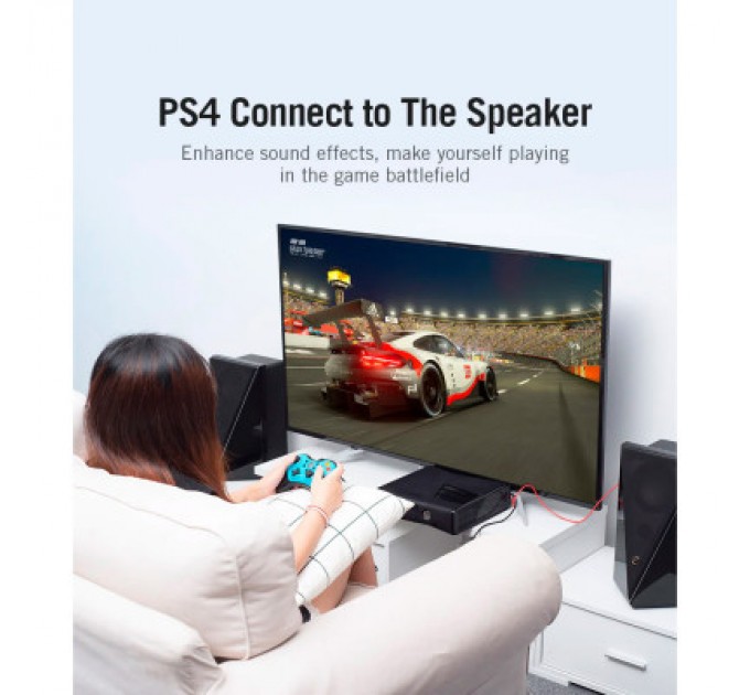 Vention Звукова плата Vention Audio USB 2х3,5mm jack Metal (VAB-S17-B)