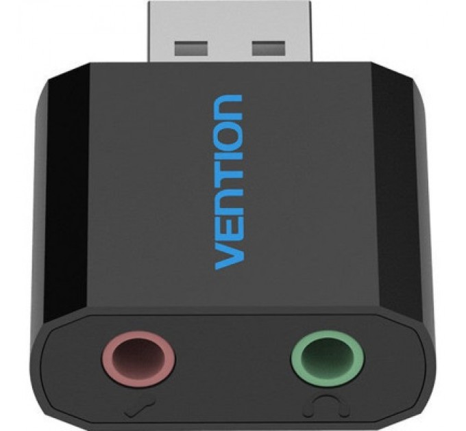 Vention Звукова плата Vention Audio USB 2х3,5mm jack Metal (VAB-S17-B)