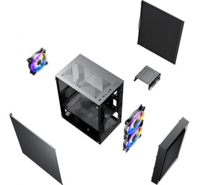 1stPlayer Корпус 1stPlayer BS-2-3F1-BK