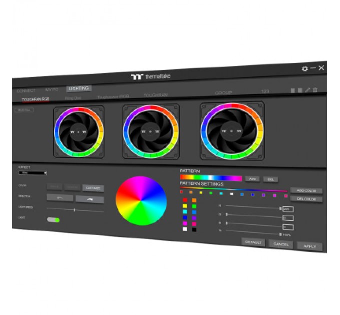 ThermalTake Кулер до корпусу ThermalTake TOUGHFAN 12 RGB Radiator Fan 3Pack (CL-F135-PL12SW-A)