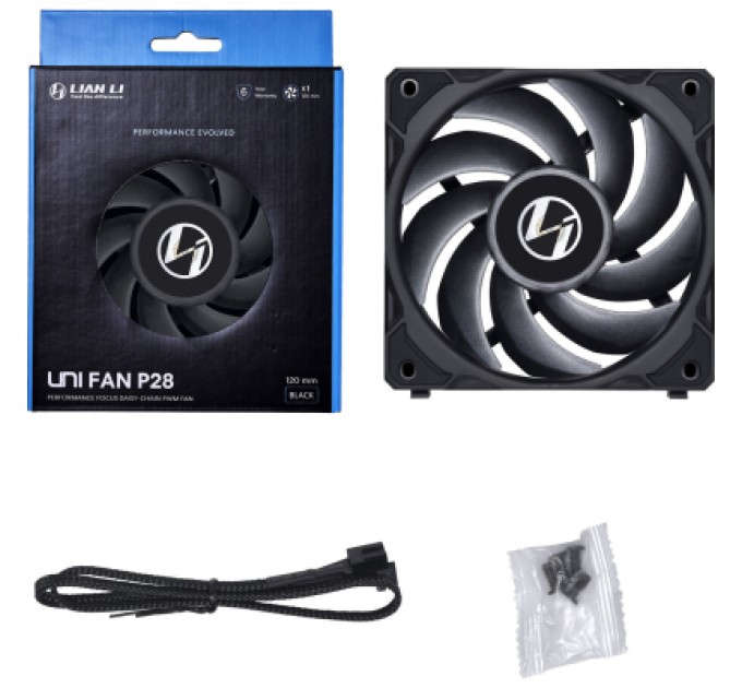 Lian Li Кулер до корпусу Lian Li P28 Single Black (G99.12P281B.00)