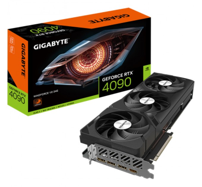 GIGABYTE Відеокарта GIGABYTE GeForce RTX4090 24GB WINDFORCE (GV-N4090WF3V2-24GD)