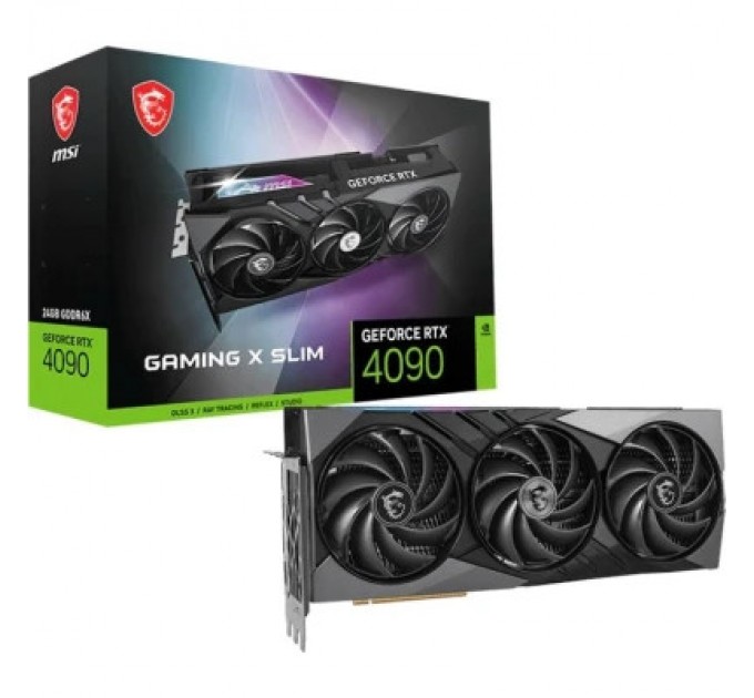 MSI Відеокарта MSI GeForce RTX4090 24GB GAMING X SLIM TRIO (RTX 4090 GAMING X SLIM 24G)
