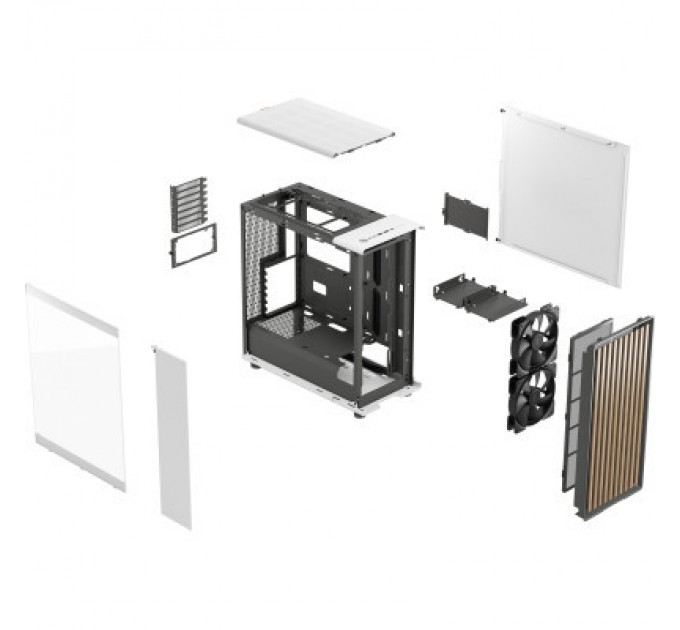 Fractal Design Корпус Fractal Design North Chalk White TG Clear Tin (FD-C-NOR1C-04)