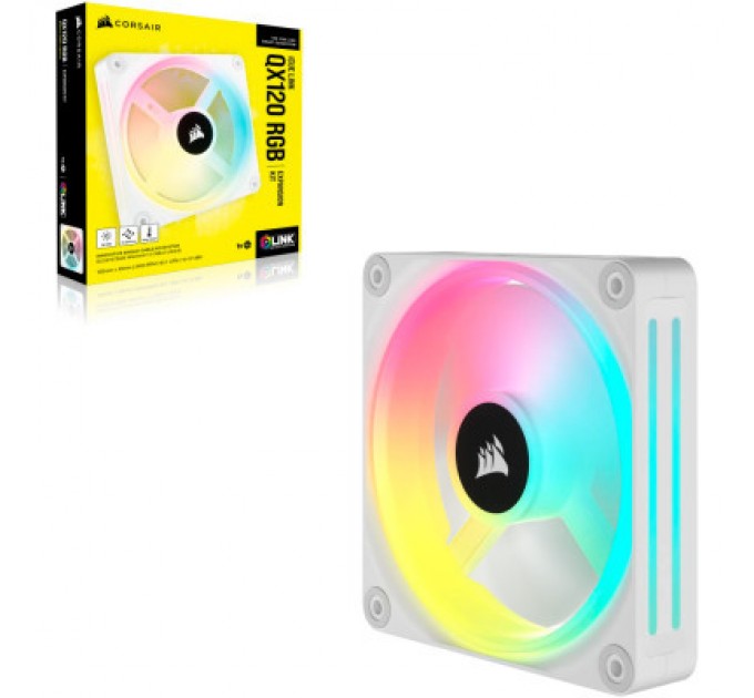 Corsair Кулер до корпусу Corsair iCUE Link QX120 RGB PWM White (CO-9051005-WW)