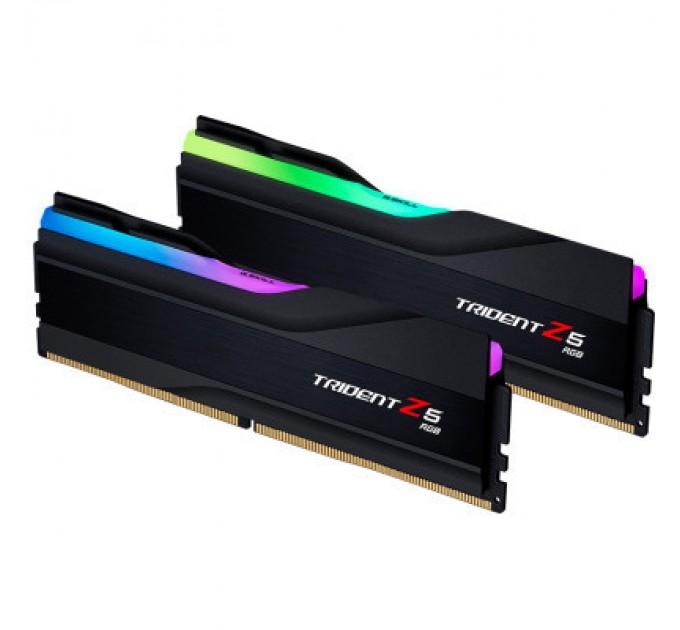 G.Skill Модуль пам'яті для комп'ютера DDR5 32GB (2x16GB) 6000 MHz Trident Z5 RGB Black G.Skill (F5-6000J3040F16GX2-TZ5RK)