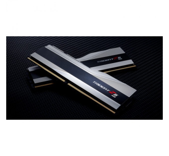 G.Skill Модуль пам'яті для комп'ютера DDR5 32GB (2x16GB) 7600 MHz Trident Z5 RGB Silver G.Skill (F5-7600J3646G16GX2-TZ5RS)