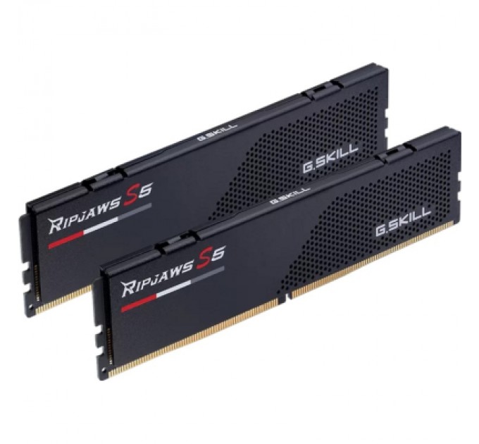 G.Skill Модуль пам'яті для комп'ютера DDR5 48GB (2x24GB) 5600 MHz Ripjaws S5 Black G.Skill (F5-5600J4040D24GX2-RS5K)