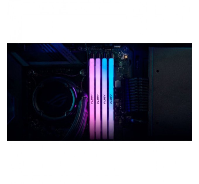 Kingston Fury (ex.HyperX) Модуль пам'яті для комп'ютера DDR5 16GB 6000 MHz Renegade RGB Kingston Fury (ex.HyperX) (KF560C32RSA-16)