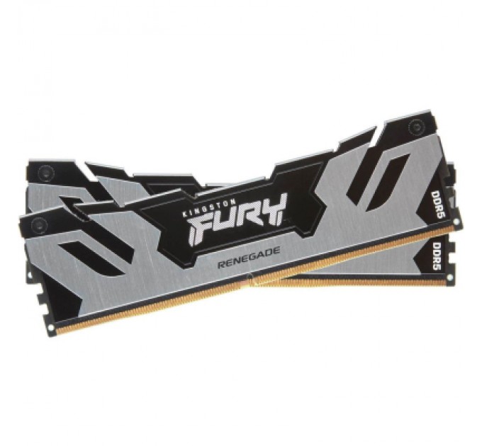 Kingston Fury (ex.HyperX) Модуль пам'яті для комп'ютера DDR5 64GB (2x32GB) 6000 MHz Renegade Silver XMP Kingston Fury (ex.HyperX) (KF560C32RSK2-64)