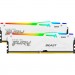 Kingston Fury (ex.HyperX) Модуль пам'яті для комп'ютера DDR5 32GB (2x16GB) 5200 MHz Beast White RGB Kingston Fury (ex.HyperX) (KF552C36BWEAK2-32)