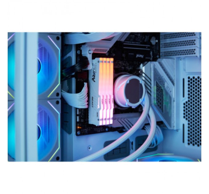 Kingston Fury (ex.HyperX) Модуль пам'яті для комп'ютера DDR5 32GB (2x16GB) 6000 MHz Beast White RGB Kingston Fury (ex.HyperX) (KF560C36BWEAK2-32)