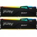 Kingston Fury (ex.HyperX) Модуль пам'яті для комп'ютера DDR5 64GB (2x32GB) 6000 MHz Beast RGB Kingston Fury (ex.HyperX) (KF560C36BBEAK2-64)
