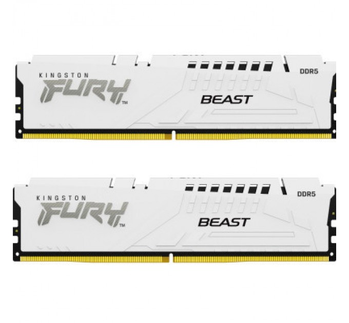 Kingston Fury (ex.HyperX) Модуль пам'яті для комп'ютера DDR5 64GB (2x32GB) 6000 MHz Beast White Kingston Fury (ex.HyperX) (KF560C36BWEK2-64)
