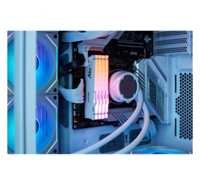 Kingston Fury (ex.HyperX) Модуль пам'яті для комп'ютера DDR5 64GB (2x32GB) 6000 MHz Beast White RGB Kingston Fury (ex.HyperX) (KF560C36BWEAK2-64)