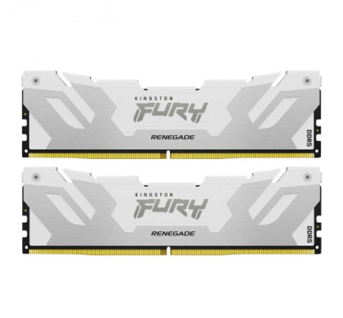 Kingston Fury (ex.HyperX) Модуль пам'яті для комп'ютера DDR5 64GB (2x32GB) 6000 MHz Renegade White Kingston Fury (ex.HyperX) (KF560C32RWK2-64)