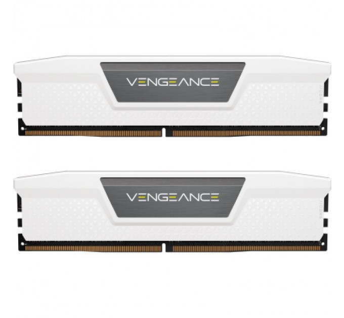 Corsair Модуль пам'яті для комп'ютера DDR5 64GB (2x32GB) 5600 MHz Vengeance White Corsair (CMK64GX5M2B5600C40W)
