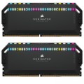 Corsair Модуль пам'яті для комп'ютера DDR5 64GB (2x32GB) 6000 MHz Dominator Platinum RGB Black Corsair (CMT64GX5M2B6000C40)