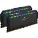 Corsair Модуль пам'яті для комп'ютера DDR5 32GB (2x16GB) 6200 MHz Dominator Platinum RGB Black Corsair (CMT32GX5M2X6200C36)