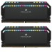 Corsair Модуль пам'яті для комп'ютера DDR5 32GB (2x16GB) 6200 MHz Dominator Platinum RGB Black Corsair (CMT32GX5M2X6200C36)