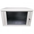 Eserver Шафа настінна Eserver 4U 19" 600х350х284 (Ш*Г*В), скло, сіра (ES-Е435G)