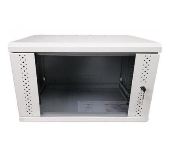 Eserver Шафа настінна Eserver 4U 19" 600х350х284 (Ш*Г*В), скло, сіра (ES-Е435G)
