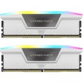 Corsair Модуль пам'яті для комп'ютера DDR5 64GB (2x32GB) 6000 MHz XMP 3.0 Vengeance RGB White Corsair (CMH64GX5M2B6000C40W)