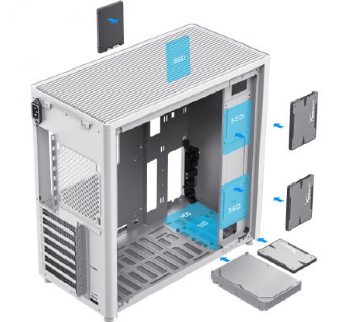 Gamemax Корпус Gamemax MeshBox PRO WT