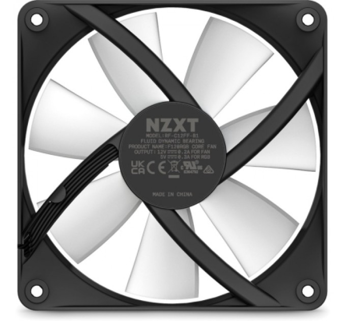 NZXT Кулер до корпусу NZXT F120RGB Core - 120mm - Hub-mounted RGB F (RF-C12SF-B1)