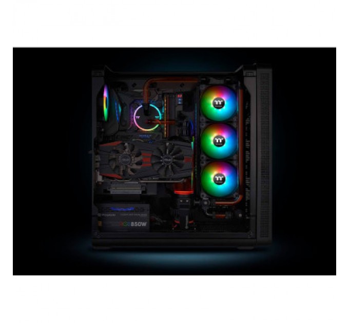 ThermalTake Кулер до корпусу ThermalTake Pure Plus RGB 12 Radiator Fan TT Premium Edition 3Pack/Fan/120 (CL-F063-PL12SW-A)