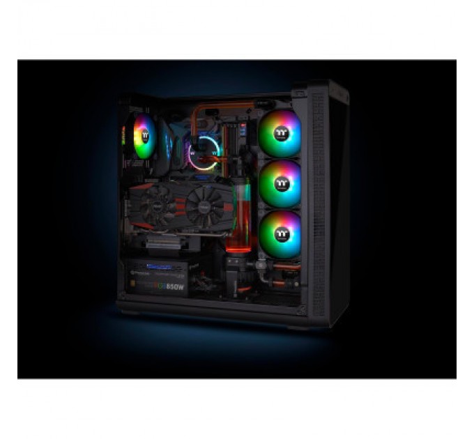 ThermalTake Кулер до корпусу ThermalTake Pure Plus RGB 12 Radiator Fan TT Premium Edition 3Pack/Fan/120 (CL-F063-PL12SW-A)