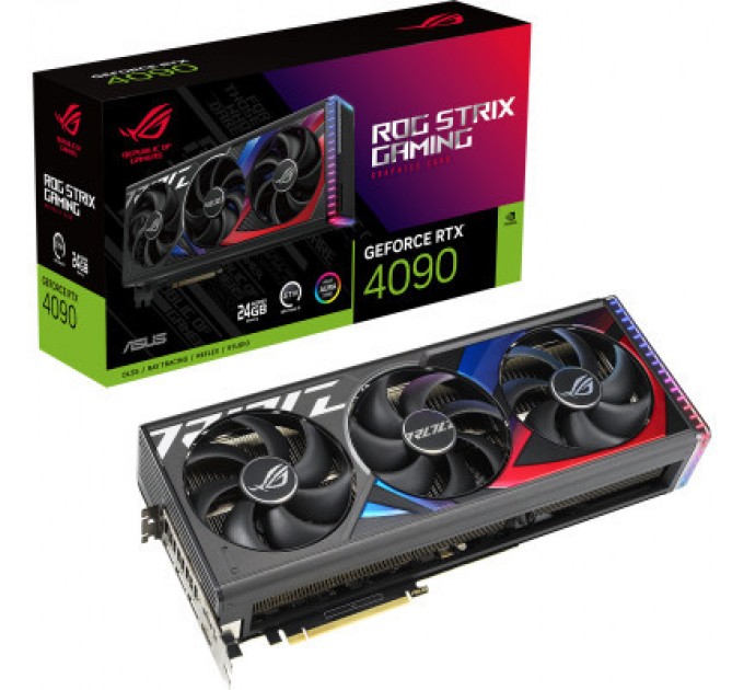 ASUS Відеокарта ASUS GeForce RTX4090 24GB ROG STRIX GAMING (ROG-STRIX-RTX4090-24G-GAMING)