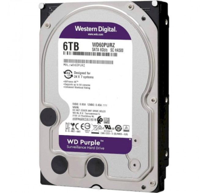WESTERN DIGITAL Жорсткий диск 3.5" 6TB WD (WD64PURZ)