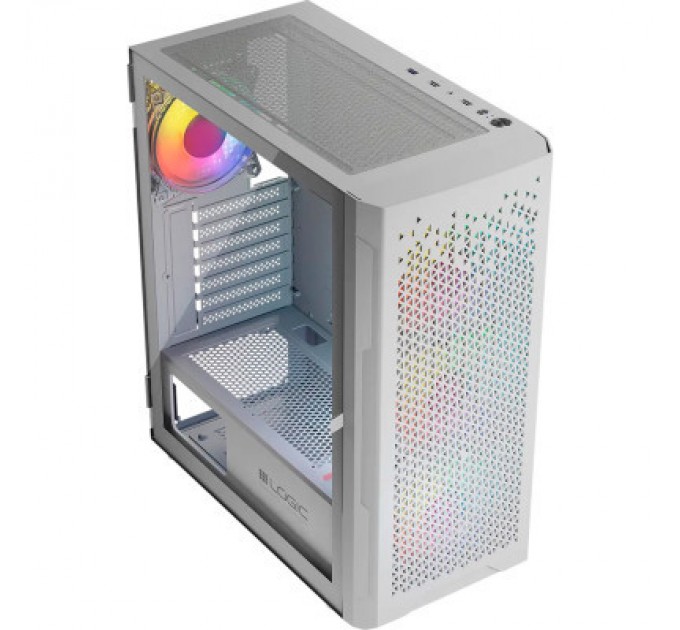 Logic concept Корпус Logic concept ARAMIS MESH+GLASS ARGB fans 4x120mm WHITE (AT-ARAMIS-20-0000000-0002)