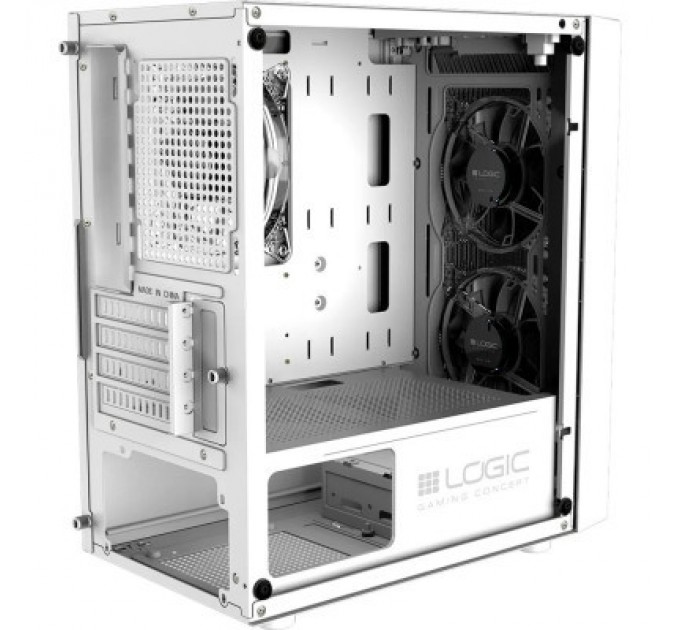 Logic concept Корпус Logic concept ATOS MESH+GLASS ARGB fans 3x120mm WHITE (AM-ATOS-20-0000000-0002)